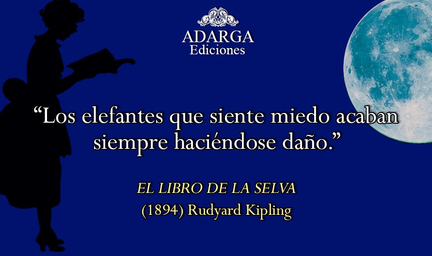 EdicionesADARGA's tweet photo. Reflexiones en el aniversario de la muerte de Rudyand Kipling...

@eltiempodeleer 
@CafeParaLeer https://t.co/Y3AARcW2Fc