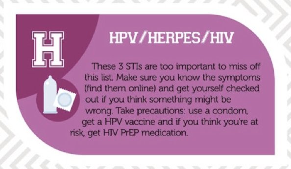 hpv herpes hiv)