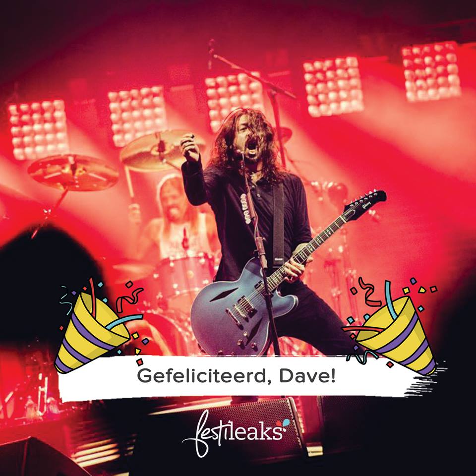 Happy birthday Dave Grohl! Tot op Pinkpop  