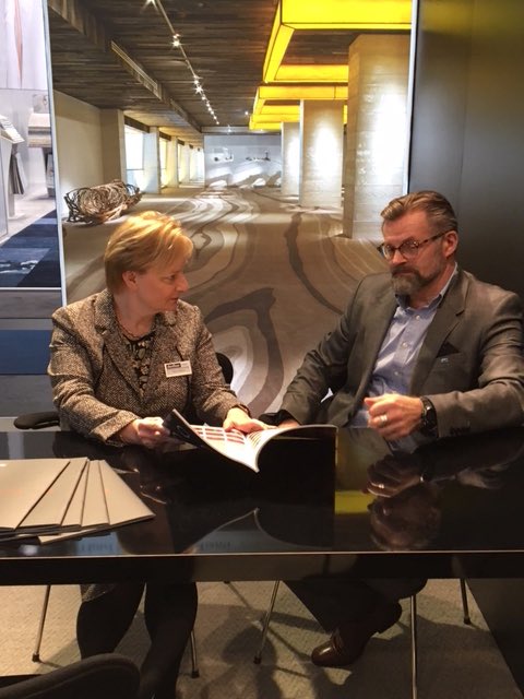 UlsterCarpets's tweet photo. @thedomotex Great to see Mr Per Ottar Knutsen our agent in Norway at @thedomotex 2018. Call and see us at Hall 11 Stand CO1! #DOMOTEX #ulstercarpets #danfloor https://t.co/HBh3OF1mOr