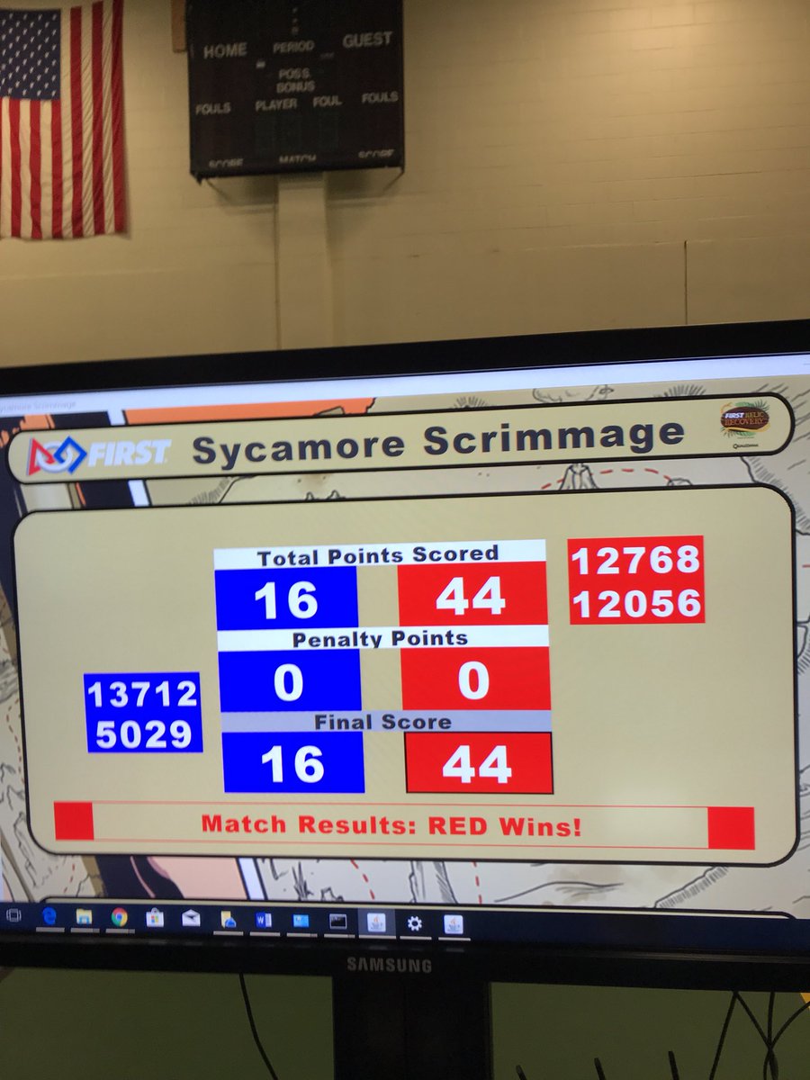 We won our first heat!!!