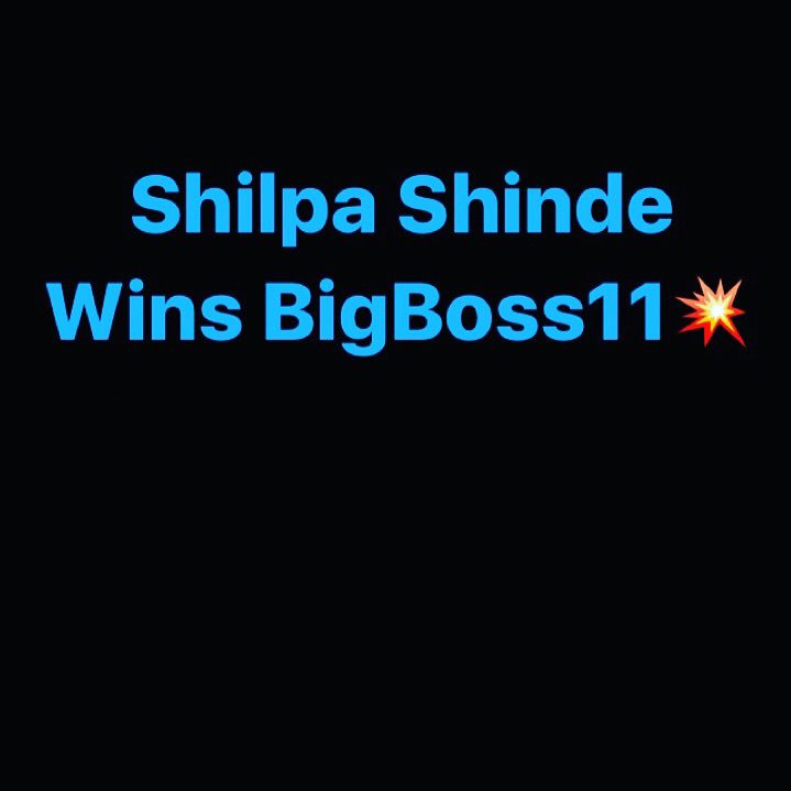 BiggBossEkGame's tweet photo. #Exclusive #SheDidIt #Champion #OneWomanArmy  Shilpa Shinde it is!!! #ShilpaShinde #BB11 #BB11Finale #BiggBoss11 #BiggBoss #Biggboss11winner  
RT and like if you are happy and superhappy!! #BestSeasonEver https://t.co/5Hfv10KA3t