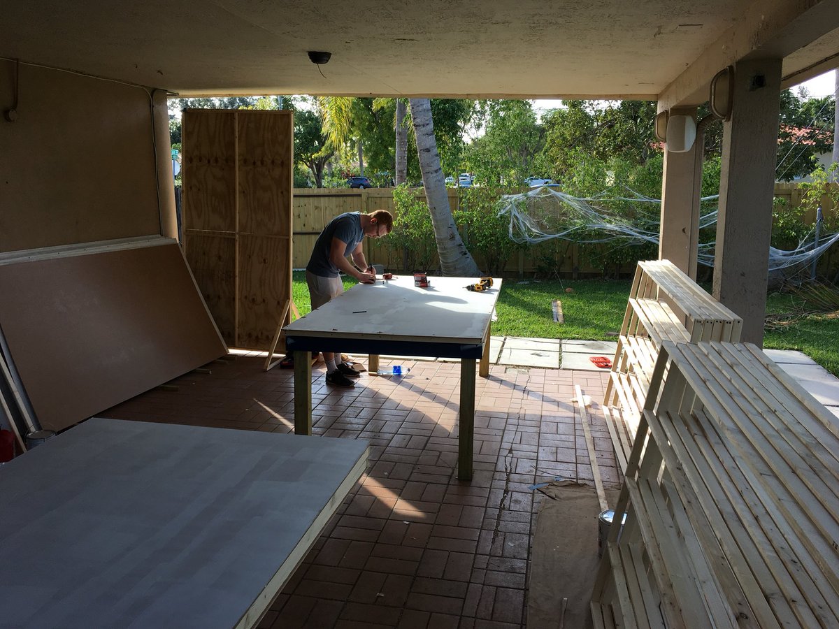 _beaubradbury's tweet photo. Building walls w/ @UMiamiGreekWeek @andrewgabig for our upcoming charity event at @univmiami on Feb 21 from 530-10pm. #lasttoleavefirsttoarrive @LTL_FTA See you there #canesfam #savethedate #doityourself #underconstruction #miamievent #coralgables #theuniversityofmiami #canes https://t.co/ZAosBYIaOa