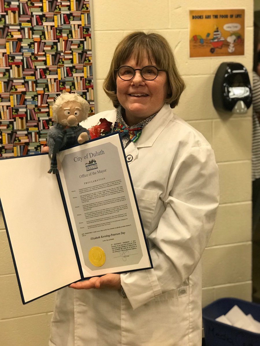 supersciencefr's tweet photo. Thank you Emily Larson @LarsonForDuluth  I really appreciate it. While we were all hoping a Super Science Friday could have been declared my day a Tuesday will work as well.#scienceisreal #gohomecroft https://t.co/tGhAC9bbb4
