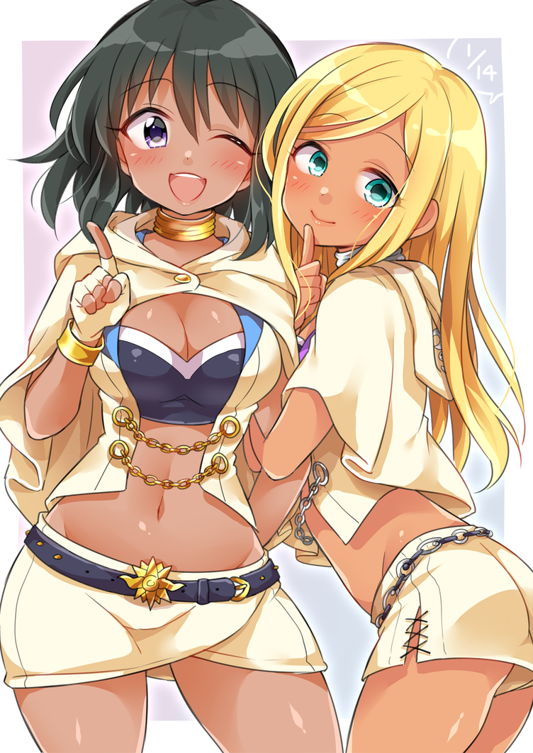 ナターリア(シンデレラガールズ) 「ソルカマル結成一周年めでたい～! 」|虎んとのイラスト