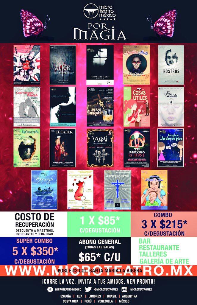 ApologiadeCainM's tweet photo. GRACIAS! A quienes ya nos acompañaron y a quiénes vendrán hoy a despedir #PorMagia 
A las 6pm comienzan las últimas 6 funciones de cada sala y a las 7pm @EDRIANmagic y @whoanacosta dirán adiós a @Hipnotica_mente 
Los esperamos, armen combo, regálense una noche y sean magia! https://t.co/Y2lcHKXcIy