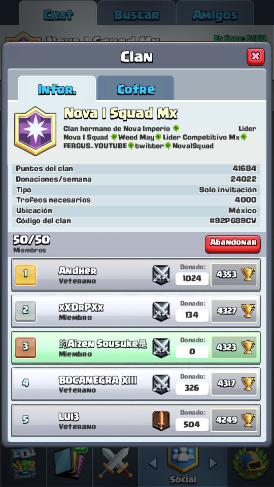 ImperioSquad's tweet photo. Hola chicos ys les presento y es oficial el clan de imperio squad queda eliminado pero comensamos con nova I squad mx :)
Si quieres unirte md :) https://t.co/X1m60vXDXC