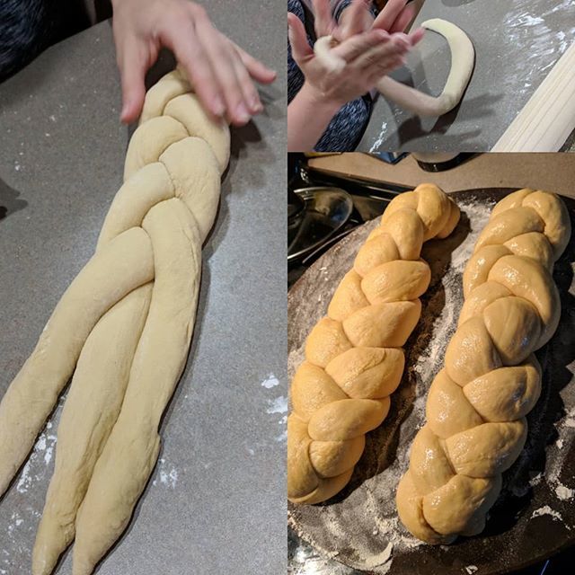LanceSaintPJ's tweet photo. Ok, we'll do a couple loafs of challah too. Because we can. #baking #soupday #breadmania #baking #sunday https://t.co/Ix48EmW5I0 https://t.co/b1uazVHZ1w