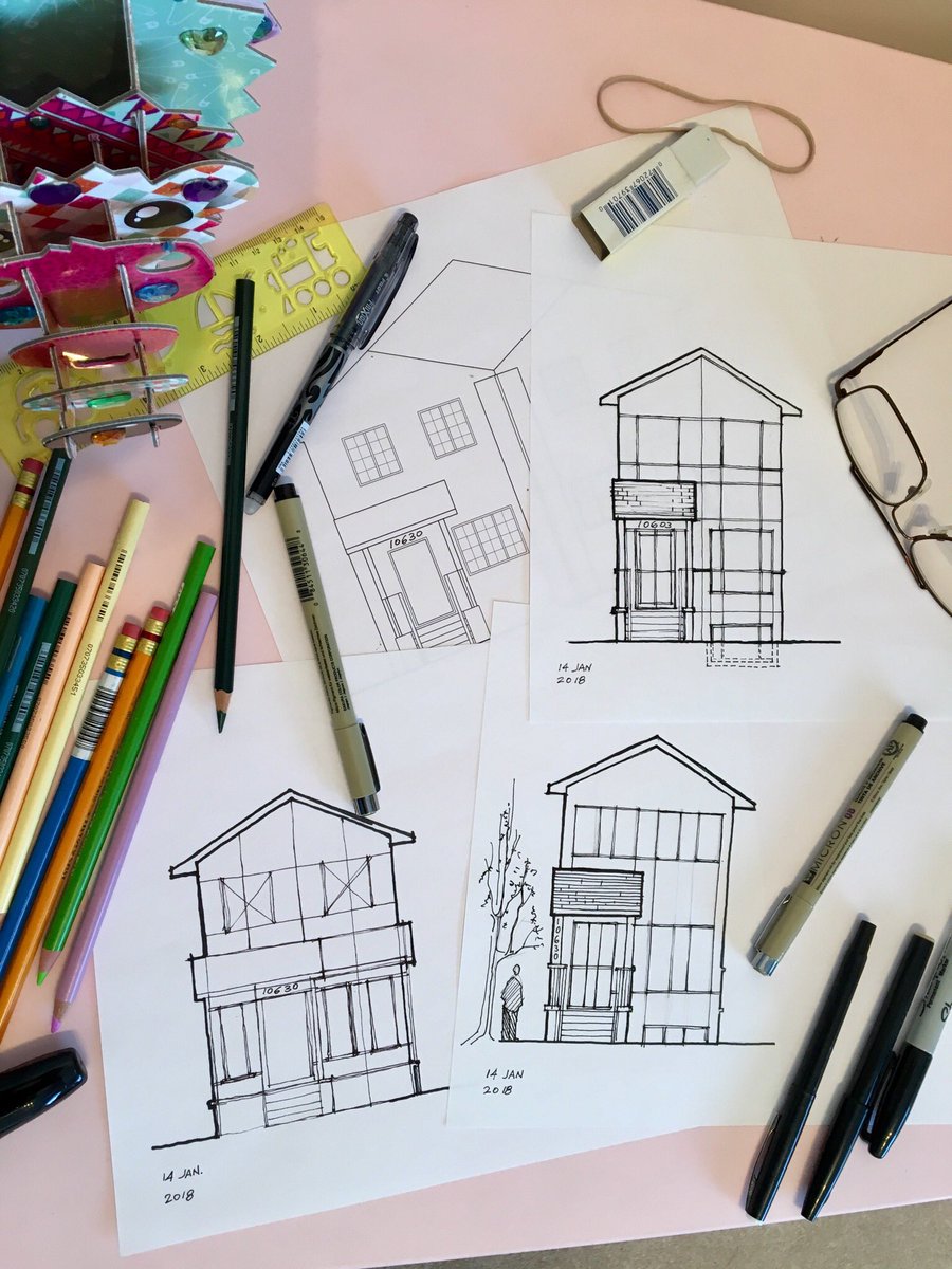 MehdiZahed's tweet photo. #House #facade_design. #Fun_time when we #create something new. 😉🌺 #Architecture #residential #yeg #zahedarchitect. https://t.co/pTNOk1uSX1