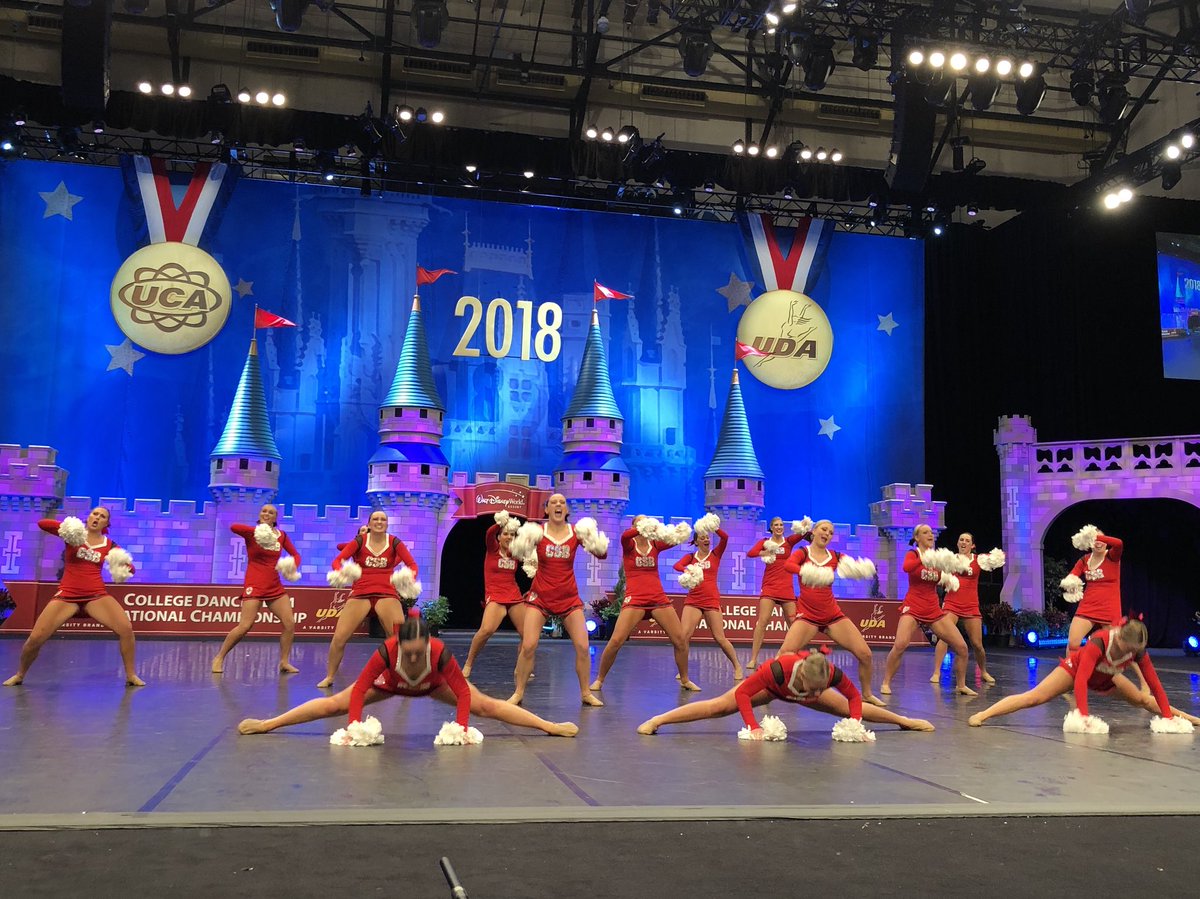 The bennies gave us a fun Rock Mix for Open Pom Finals! <a href="/CSBDanceTeam/">CSB Dance Team</a> #UDAnationals