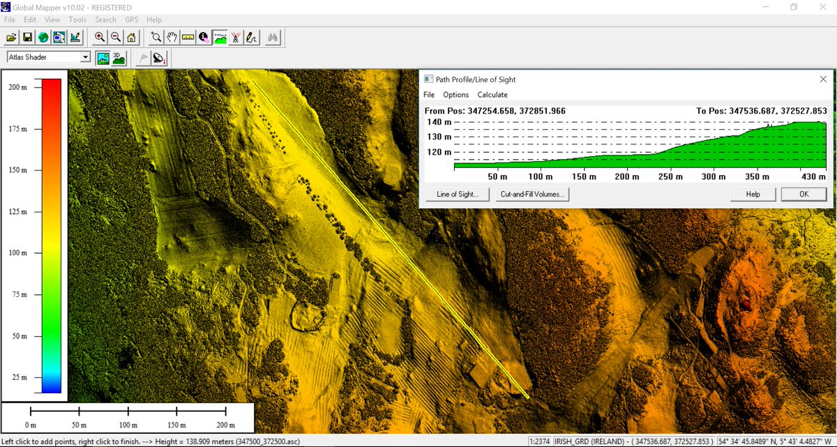 NICADMAN's tweet photo. Find your benefits and value in using #opendata @opendatani @deptinfra @CommunitiesNI Currently reviewing A26 Frosses Road, York Street #Belfast and Scrabo Newtownards #Lidar, using #Globalmapper and #AutodeskRecap. #Surveying #Digital #GIS https://t.co/vyWSQFxNHR