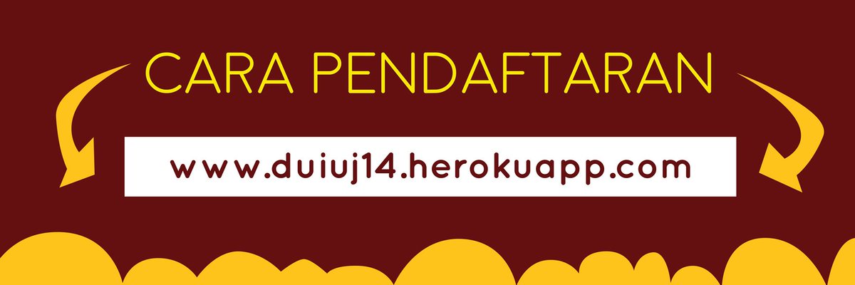 DUIUJ16's tweet photo. [CARA PENDAFTARAN DUIUJ 14]

Halo kanti-kanti pejuang Jaket Kuning!
Supaya kalian tidak bingung lagi dengan prosedur pendaftaran dan langkah-langkah yang harus kalian lakukan untuk ikut acara DUIUJ 14 yuk disimak penjelasannya di poster-poster berikut!

(2/3) https://t.co/bzCcKXm1o5