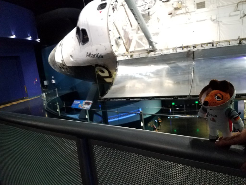 Mausonaut's tweet photo. ... im vergangenen Jahr habe ich auch einige Reisen in die USA unternommen! Zusammen mit den Freunden @StuartMcclung und @Lisaiz2 haben ich dabei auch so einiges an cooler #Raumfahrt-Hardware in Florida & Washington DC bestaunen dürfen! #mein2017 #MINT https://t.co/bL2iKhgH2D