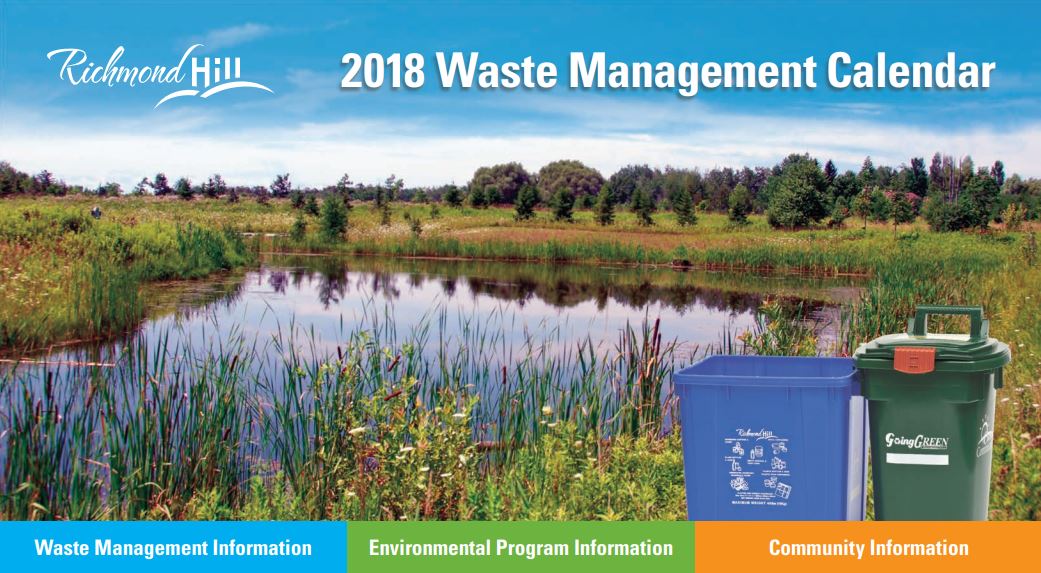 The 2018 Waste Management Calendar is available online. DOWNLOAD>bit
