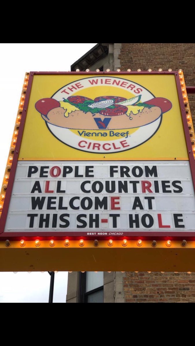 A Chicago hot dog stand responds to the POTUS. World take note! David