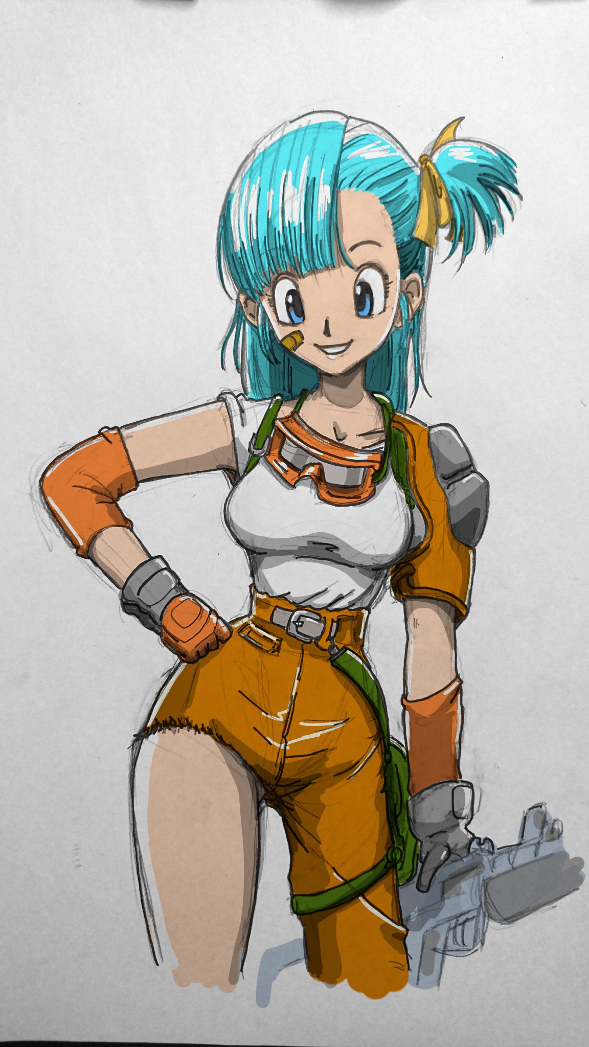 ヤマサキユタカ Sur Twitter ドラゴンボール好きの方に 鶴さんの送る会のニュースで泣いた ブルマ描いて 悟空が後ろを飛んでるヤツ あーあれね 前に描いたけど全然似てなかった リベンジだね って言う事で ドラゴンボールから ブルマ 前に描いたのも一緒に