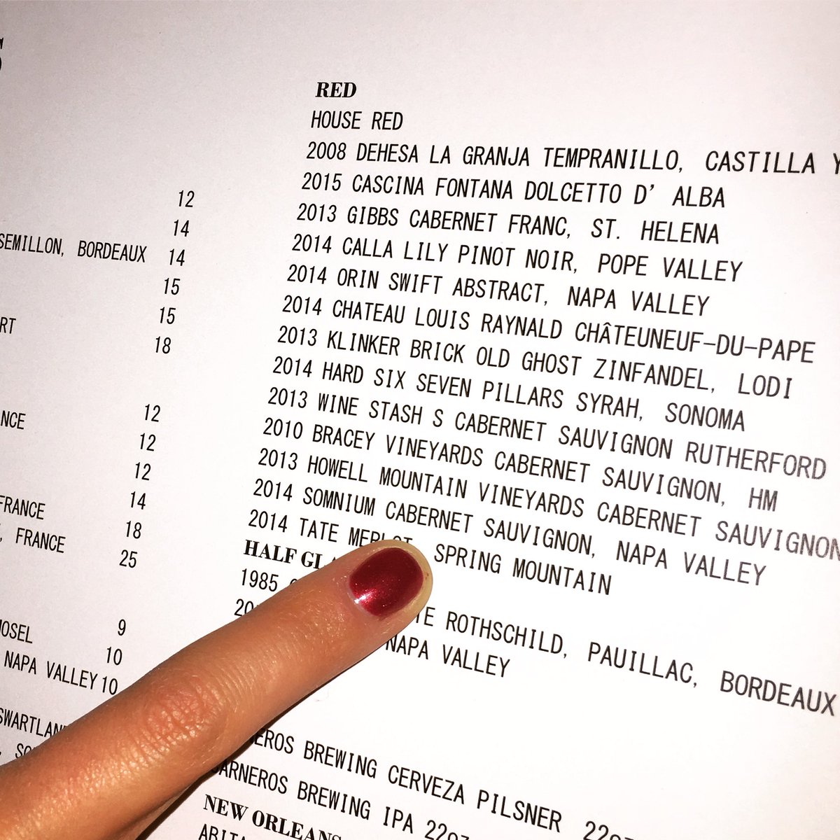 Surprise!  Somnium by the glass... At The Saint in Saint Helena