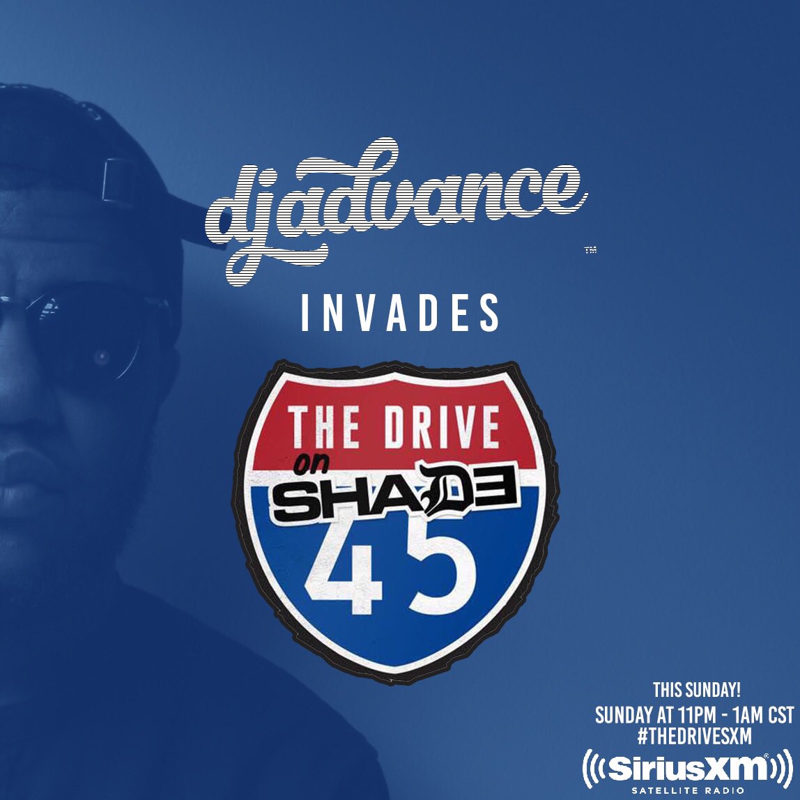 DjAdvance's tweet photo. Rocking with my @Shade45 family tonight on #TheDrivesxm.

New Music from @FREEWIFIMUSIC x @iam6ix12 x @KV7wntrs and many more from MN... 

Tune In 11pm - 1am! https://t.co/PpQsOx11ug