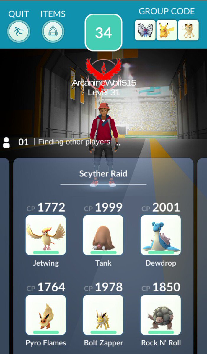 pokemon go scyther raid