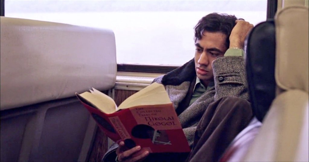 books_in_movies's tweet photo. "The Collected Tales and Plays of Nikolai Gogol" in Mira Nair's #TheNamesake (2007). Ashoke (Irrfan) and Nikhil (Kal Penn) both are reading "The Overcoat".

#BooksInMovies https://t.co/fKUkVrYL1K