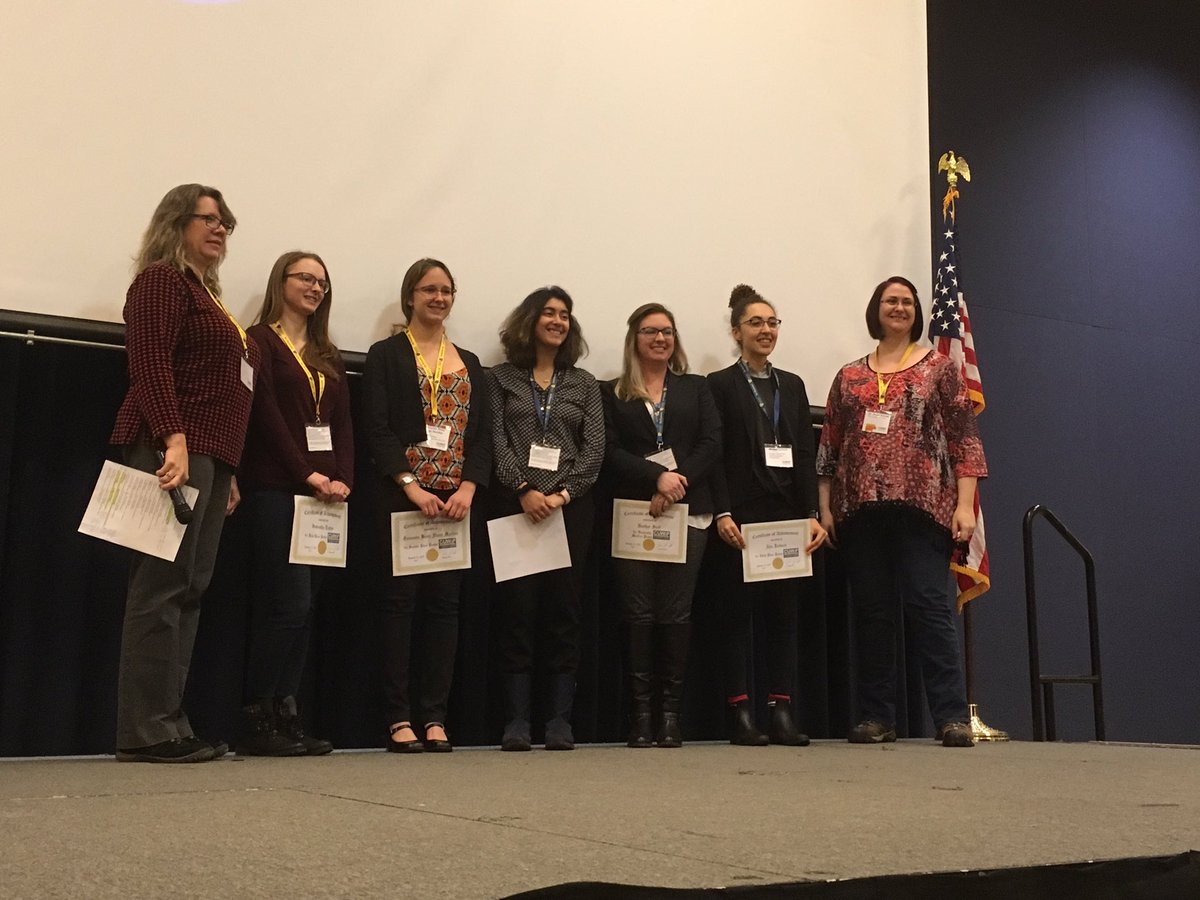 UTCUWiP's tweet photo. Congratulations to our poster prize winners!! 
All our poster presenters did a great job!! #APSCUWiP #CUWiP2018 https://t.co/GWqzVEH0hz
