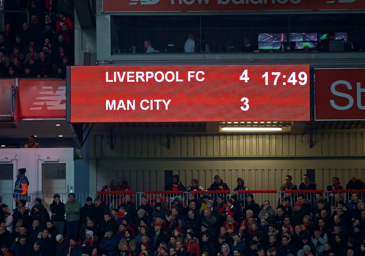 LFC's tweet photo. Reds stun City to edge seven-goal Anfield clash.

Our take on today's win as we extend our unbeaten run to 18 matches: https://t.co/3Q33UyDm3q https://t.co/cwwEXI3CcN