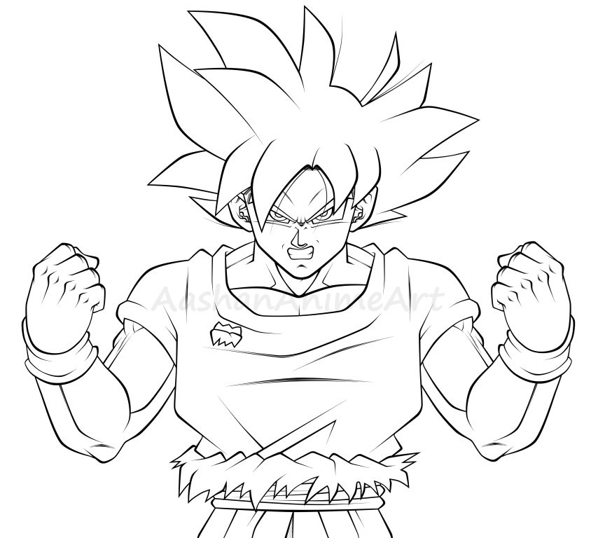 私はAashan on X: Goku Ultra Instinct Line Art Complete I hope the end result  of this looks good! :D Speed Drawing Video will also be uploaded soon (as  these days I am