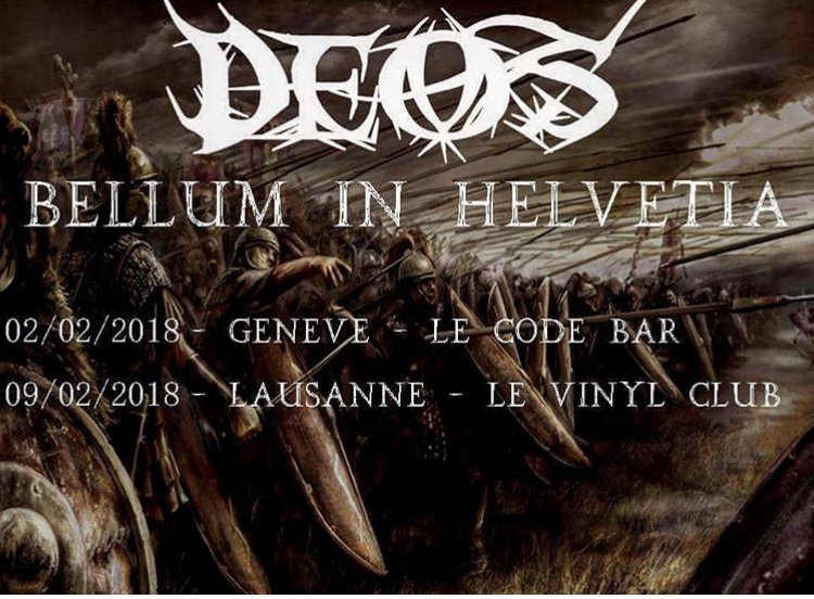 Prochaines batailles prévues en Helvétie!
Next battles in Helvetia!
2/02/18 et 9/02/18
Join the legion ! 💪
#deos #metal #blackmetal #deathmetal #concert
