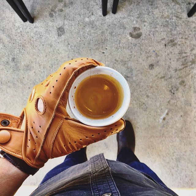 benhulet's tweet photo. When your new gloves match your espresso. Also, the new blond espresso from @starbucks is 👌. #coffeewithben https://t.co/HnulKPjqIf https://t.co/Ru4KHoeuOc