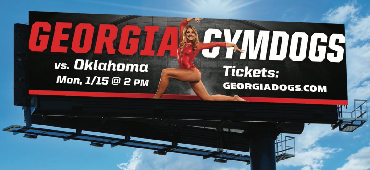 UGAGymnastics's tweet photo. #DawgNation the home opener is tomorrow Monday Jan. 15 at 2 PM!  Remember to wear your black and join us as the GymDogs take on Oklahoma!

#UGA students in the lower level will receive a free glow-in-the-dark t-shirt.

#OUvsUGA #GoDawgs #ReflectGreatness https://t.co/eCWmLgqmKU