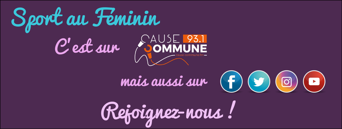 Femmes_Sportive's tweet photo. Et voilà c'est fini pour aujourd'hui mais continuez à nous suivre sur les réseaux toute la semaine et dès dimanche prochain à 18h sur @_CauseCommune_ (91.3 ou https://t.co/3SjVzJwOAL) avec toute l'équipe de @jeromedecourcel (@alexandraxgomes @deborah_3s @aureliebresson ...) https://t.co/aiSUXRocew