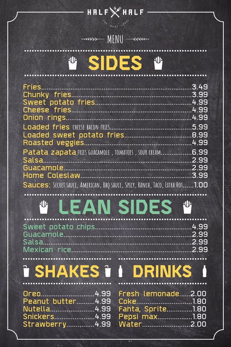 HALFANDHALFDUB's tweet photo. Check our menu! https://t.co/USaVhNfoiN