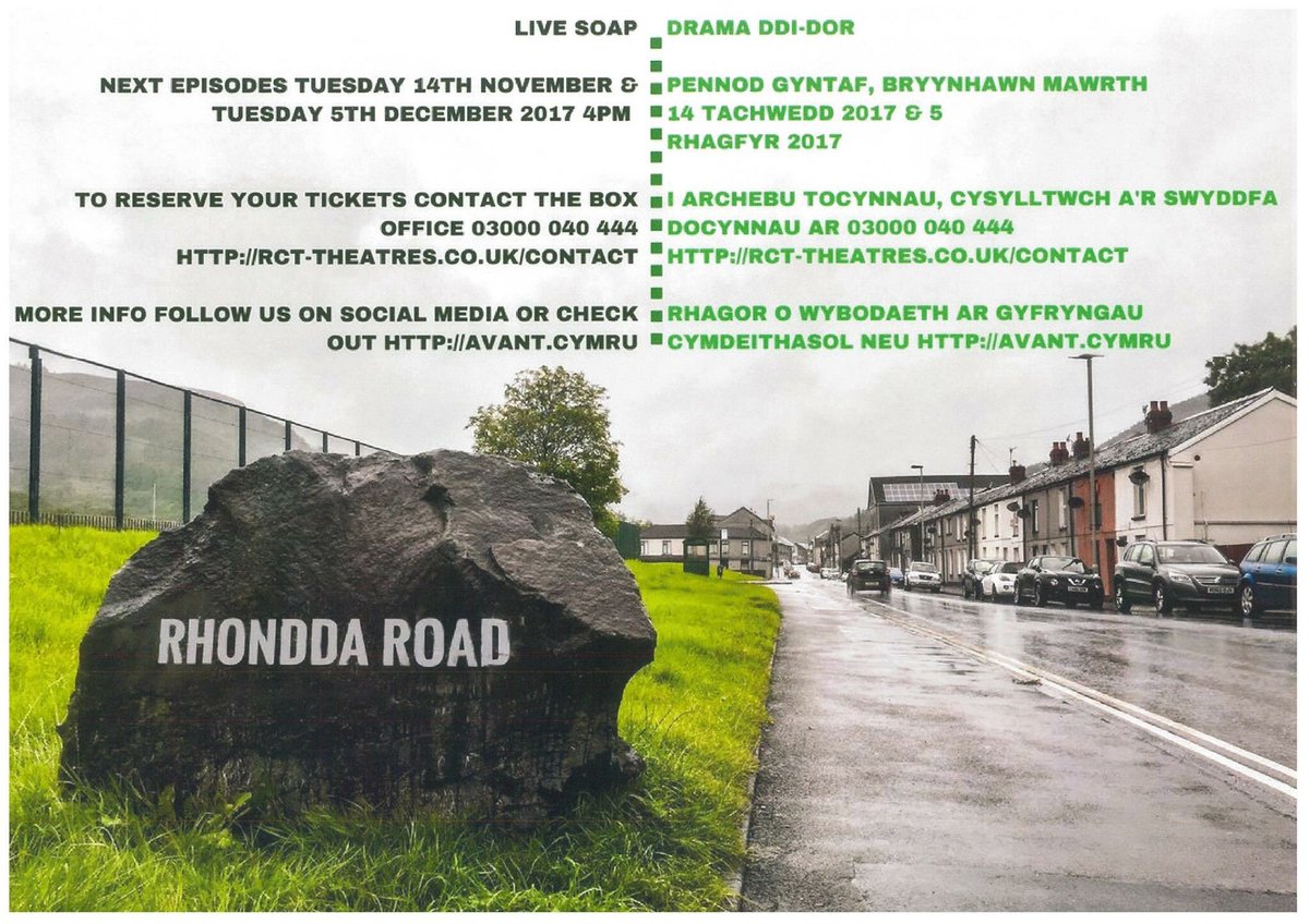 AvantCymru's tweet photo. Have you checked out the BBC radio wales interview from #RhonddaRoad ? It’s now on our website : https://t.co/rxrNJVCl0y the show will return in 2018 🎭 https://t.co/Ynm25Imox1