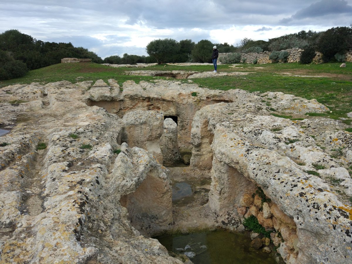 FlanierenSarda's tweet photo. Una #necropoli immensa e misteriosa,quella de Su Crucifissu Mannu,in territorio di #PortoTorres, appena superata #Sassari.Sotto un cielo plumbeo,una luce intensa e tra i colori vivi della vegetazione,noi abbiamo continuato a stupirci della bellezza millenaria della #Sardegna https://t.co/JSad5kpjtm