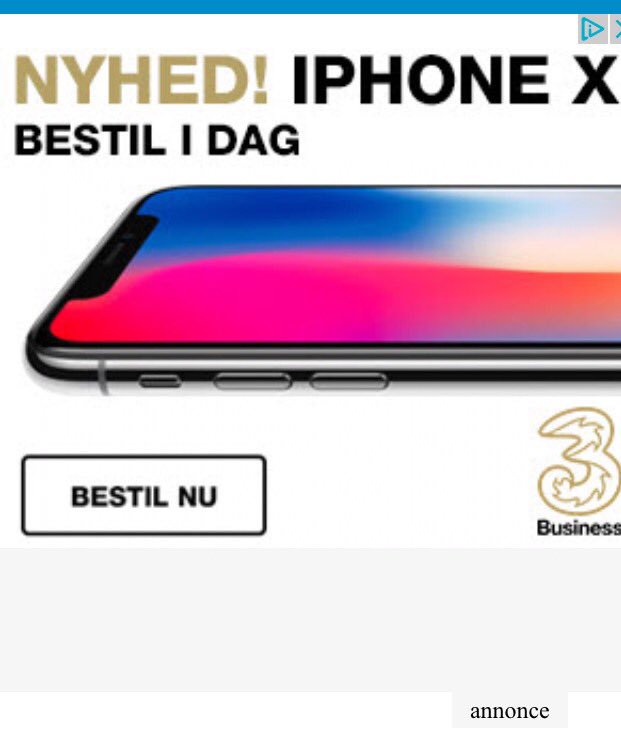 Sneaky annonce som får mig til at trykke på X'et i iPhone X, i troen om at i det er det sædvanlige kryds for at fjerne annoncen😒Hvis det er bevidst, er der ikke mange værdifulde kliks i det #annonce