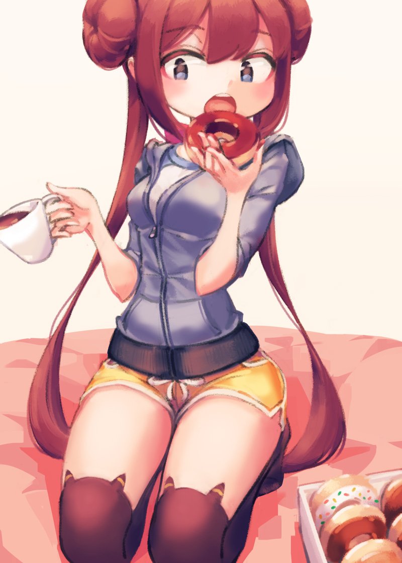 メイ(ポケモントレーナー) 「Coffee , Donuts , Rosa  」|makarollのイラスト