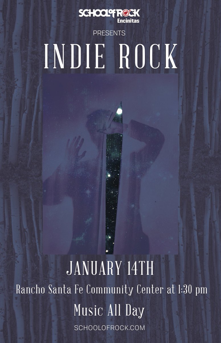 Doors open at 1:30, so there's plenty of time to get over to the Rancho Santa Fe Community Center for our tributes to Indie Rock, The Rolling Stones, and Green Day!