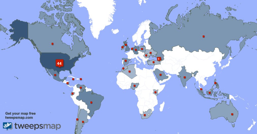 Mahonesbbe's tweet photo. My followers are in USA(42%), Georgia(8%)... Get your map too: https://t.co/OfKlyBNJvG https://t.co/Bxm1SsA1OQ