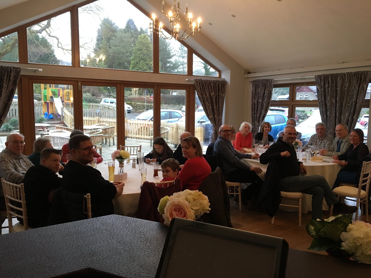 Belcanto at there annual Christmas meal at The Gate at Tansley all members enjoyed fine food and a good natter after the Christmas brake our president john crockford made a few presentations to our musical team for all there hard work through 2017