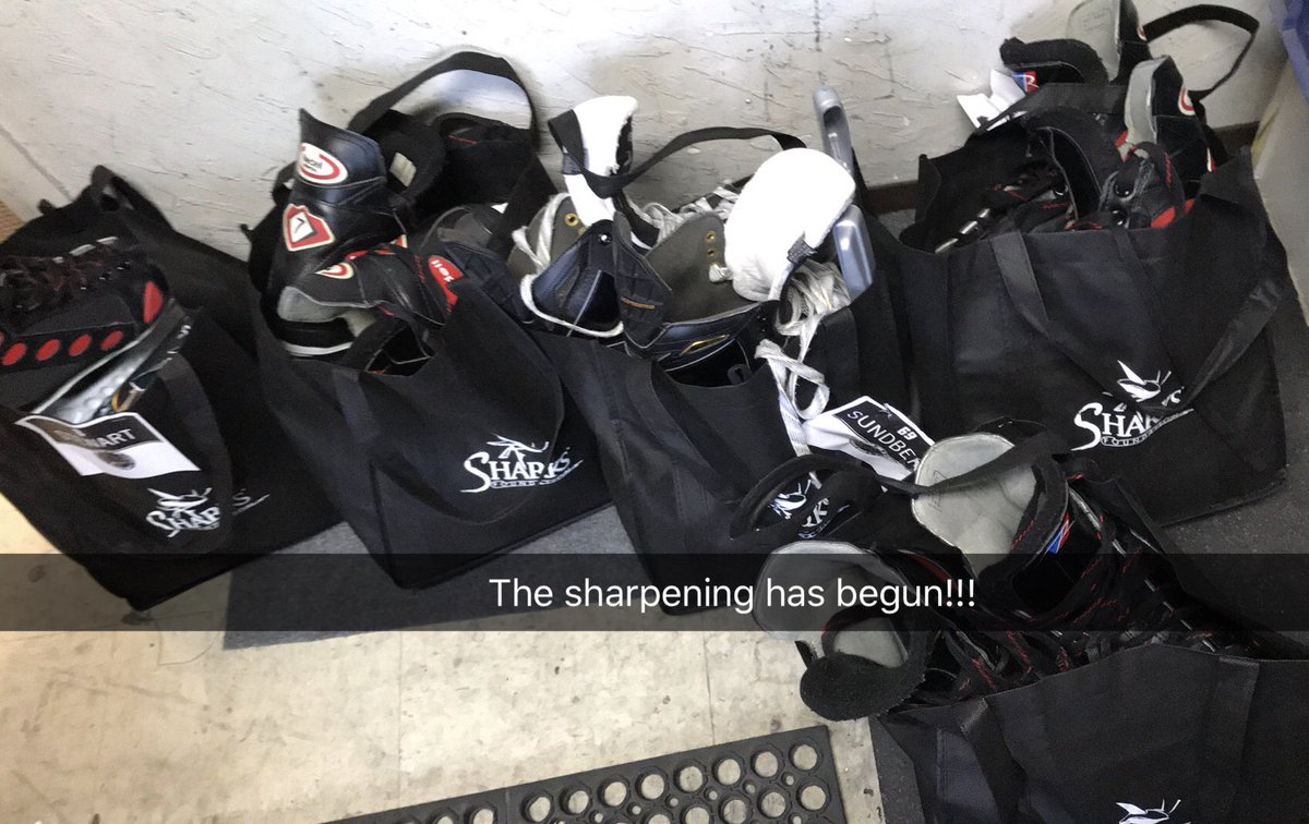 hockeyrepair's tweet photo. Thanks for letting us take part in #sharkforaday @SharksCare #sharksfoundation @SanJoseSharks #blackstonesharpening @BlackstoneSport #sjsharks #sharksfoundation #fantasycamp https://t.co/p522HniPNp