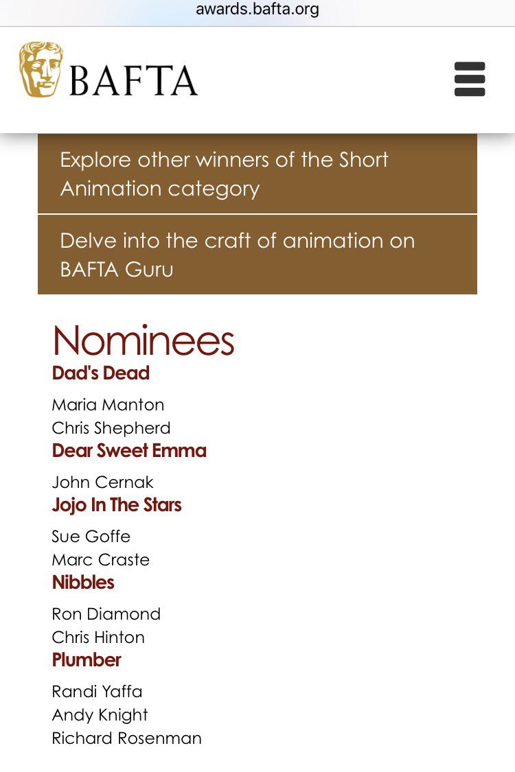 Film_Girl3333's tweet image. @BAFTA That time I was nominated for a BAFTA for Best Animated Short for “Plumber”. #StillGoingStrong #LoveAnimators #AnimationNation xo Randi