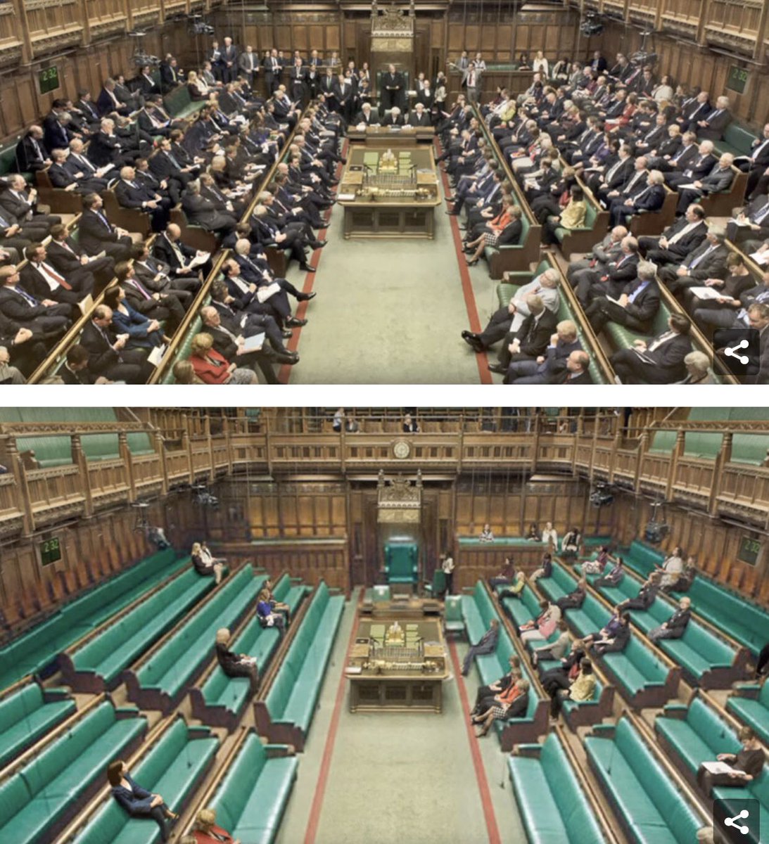 No recuerdo el nombre del fotógrafo que editó estas fotos, si lo saben comentenlo. Sacó a los hombres de las fotos para mostrar la evidente desigualdad de género en la política.