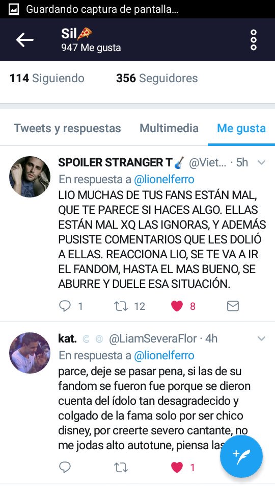 WebFerrista's tweet photo. Me parte el alma ver todo ésto💔😢 tengo miedo de que en verdad estes cambiando💔decime que no porfavor @lionelferro https://t.co/ArlWScZOCL