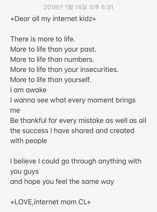 Cl Privates Her Instagram Account Posts An Encouraging Mysterious Letter To Her Twitter Jazminemedia Cl Privates Her Instagram Account Posts An Encouraging Mysterious Letter To Her Twitter Jazminemedia