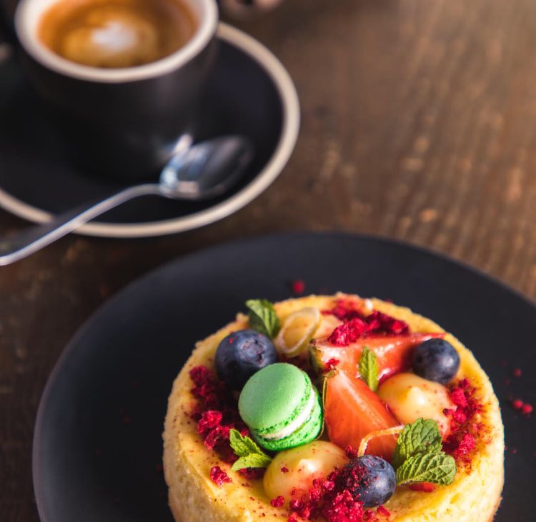 Sweet Monday! House made pastries &amp; cakes 🍓☕️ @publiccbd #franklin #publiccbd #housemade