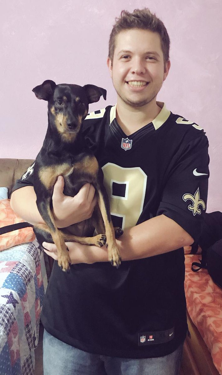 Viny_Cesar's tweet image. Eu e a Meg na torcida pelo Saints 
#NFLnaESPN