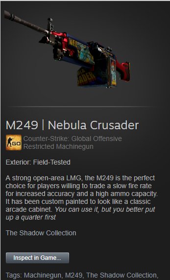 RyuujiOWW's tweet photo. 💰Stream giveaway💰
M249 | Nebula Crusader Field Tested(60 cents)

1. Follow @Jason_Palka 
2. Retweet
3. Subscribe     https://t.co/qdQhxGpIcn      
4. Be active in stream for keyword: https://t.co/U2BCkFTz9K … https://t.co/Z788e0BPuY