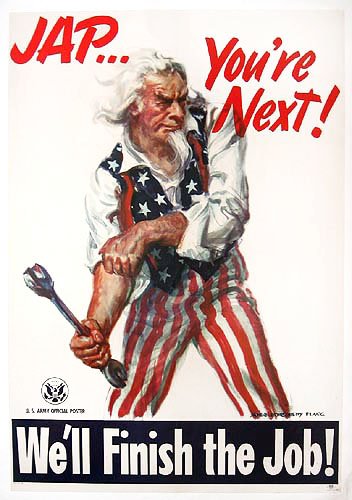 Uncle Sam? Usually portrayed as white.(Sometimes, even starring in Racist Propaganda.) 21/