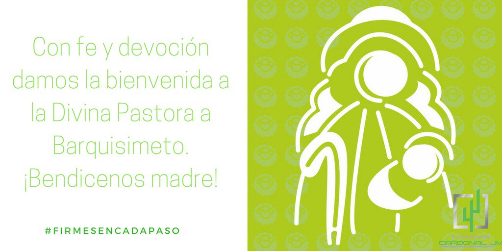 Cardonaljm's tweet image. ¡Bienvenida Divina Pastora! Bendice a tu pueblo y sé nuestra guía para seguir #FirmesEnCadaPaso