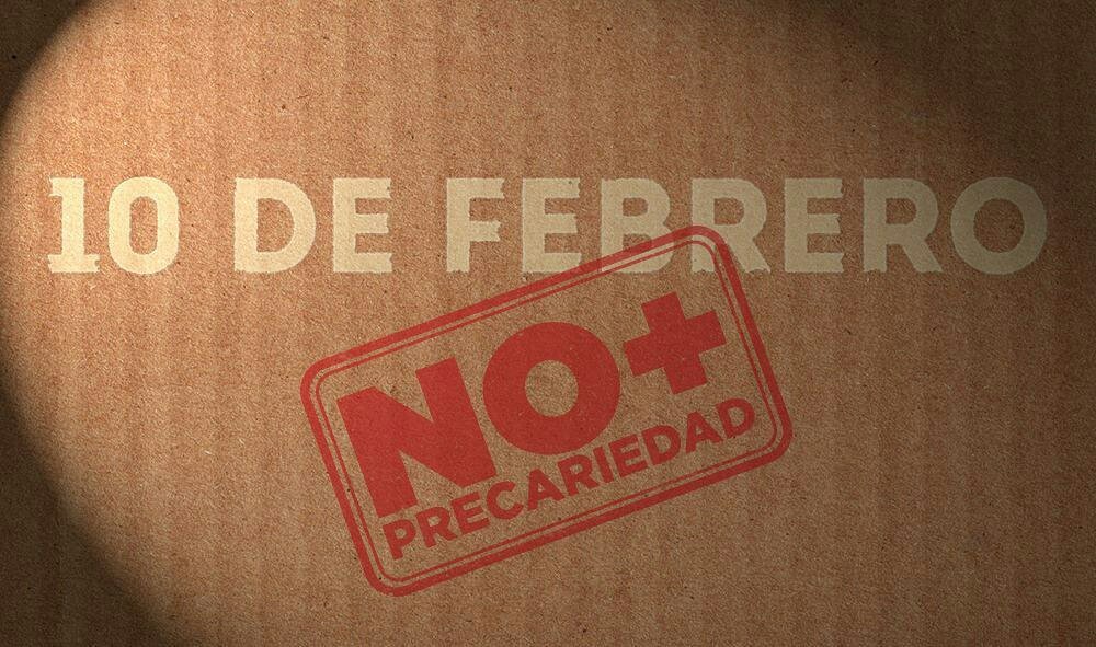#Nomasprecariedad Porque tenemos que salir todos juntos a reivindicar nuestro trabajo y nuestra dignidad para recuperar nuestros derechos #StopPrecariedad #10F